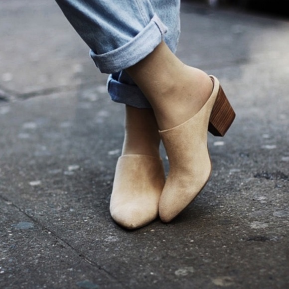 Seychelles Shoes - Seychelles Got the Answer Neutral Suede Mules